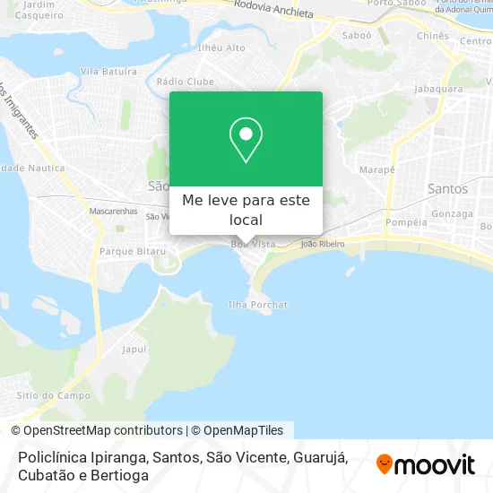 Policlínica Ipiranga mapa