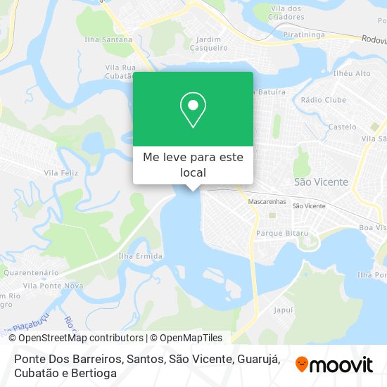 Ponte Dos Barreiros mapa