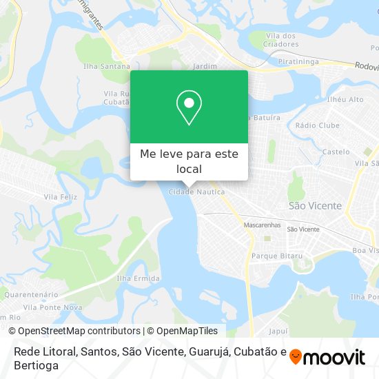 Rede Litoral mapa
