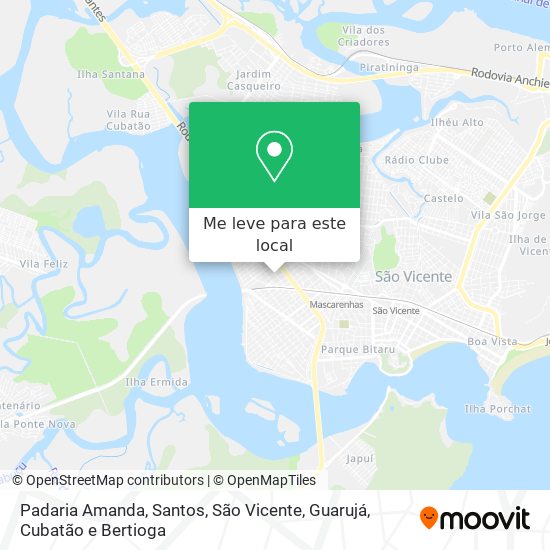 Padaria Amanda mapa