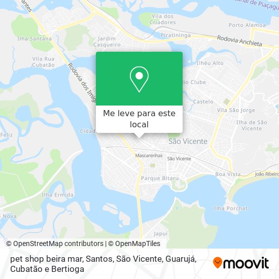 pet shop beira mar mapa
