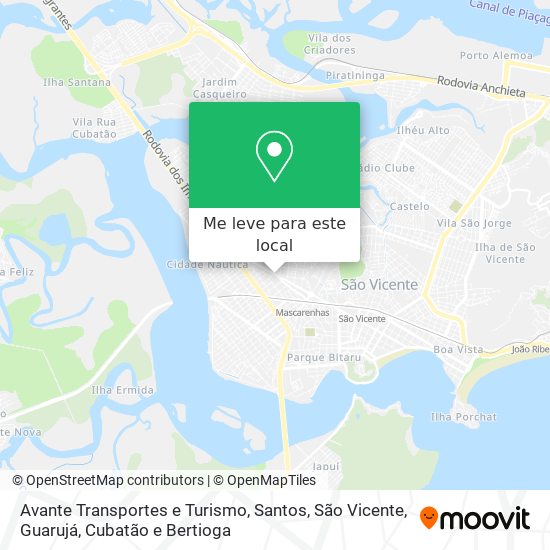 Avante Transportes e Turismo mapa