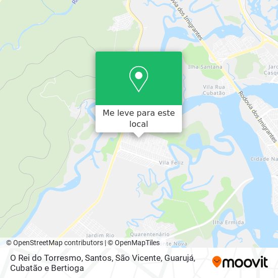 O Rei do Torresmo mapa