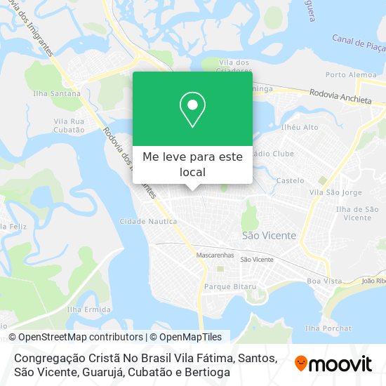 Congregação Cristã No Brasil Vila Fátima mapa