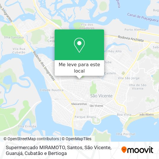 Supermercado MIRAMOTO mapa