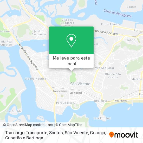 Tsa cargo Transporte mapa