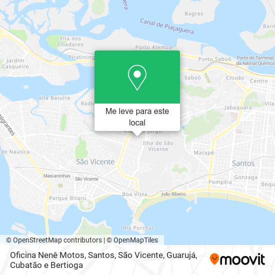 Oficina Nenê Motos mapa