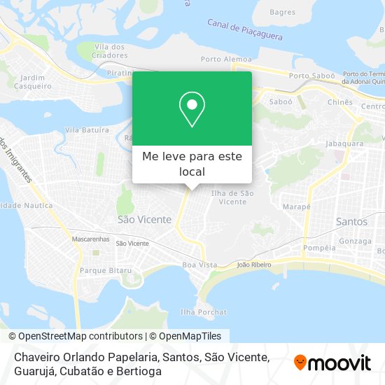 Chaveiro Orlando Papelaria mapa