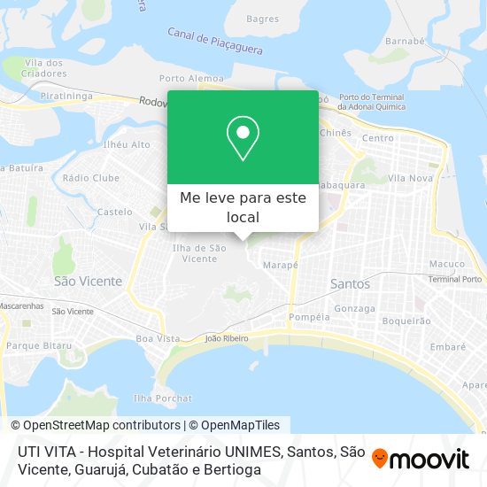 UTI VITA - Hospital Veterinário UNIMES mapa