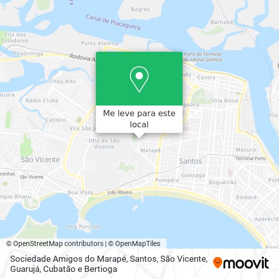Sociedade Amigos do Marapé mapa