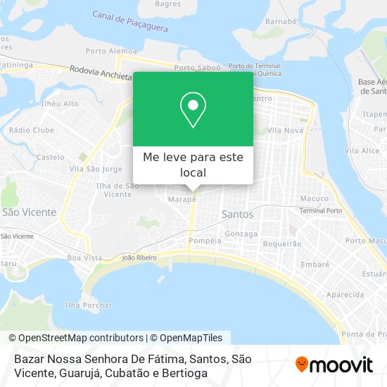 Bazar Nossa Senhora De Fátima mapa