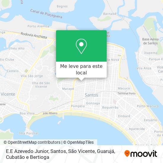 E.E Azevedo Junior mapa