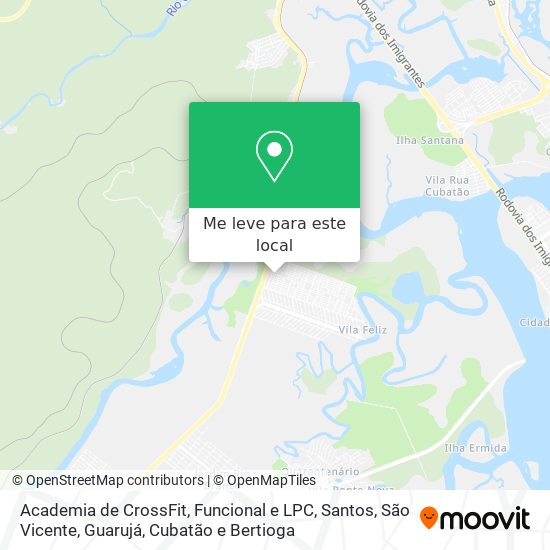 Academia de CrossFit, Funcional e LPC mapa