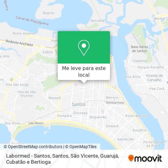 Labormed - Santos mapa