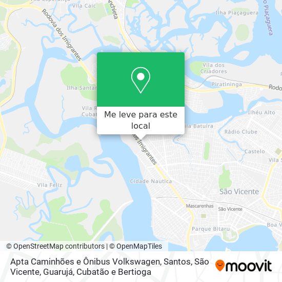 Apta Caminhões e Ônibus Volkswagen mapa