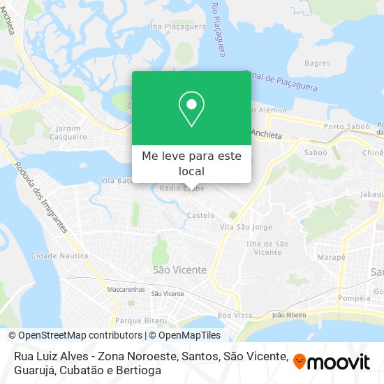 Rua Luiz Alves - Zona Noroeste mapa