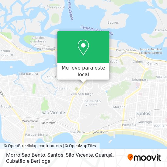 Morro Sao Bento mapa