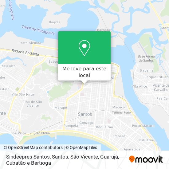 Sindeepres Santos mapa