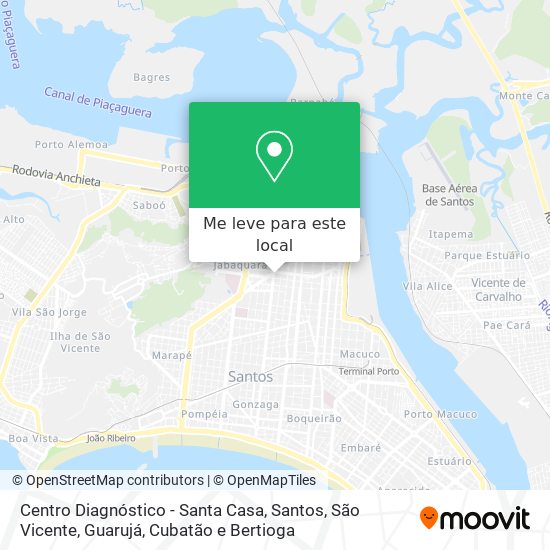 Centro Diagnóstico - Santa Casa mapa