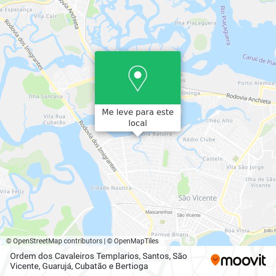 Ordem dos Cavaleiros Templarios mapa
