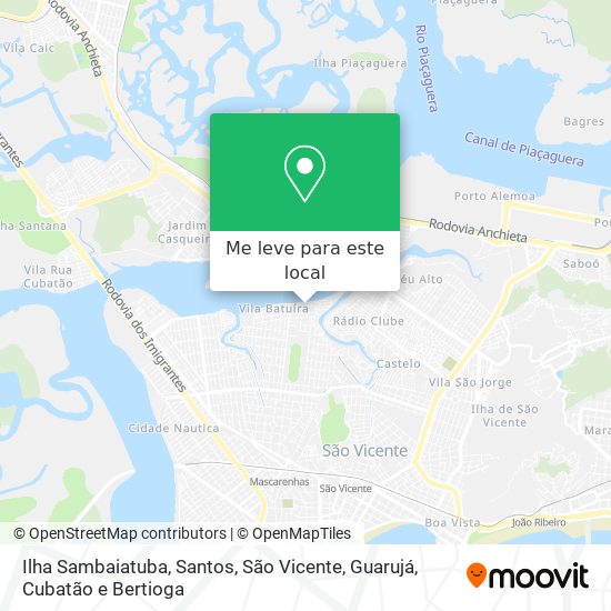 Ilha Sambaiatuba mapa
