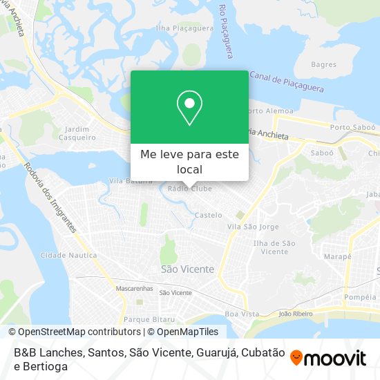 B&B Lanches mapa