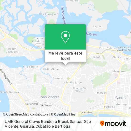 UME General Clovis Bandeira Brasil mapa