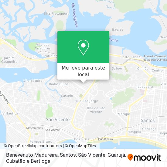 Benevenuto Madureira mapa