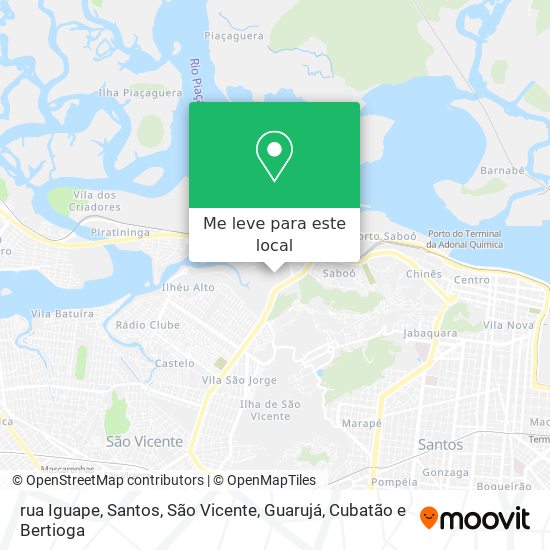 rua Iguape mapa