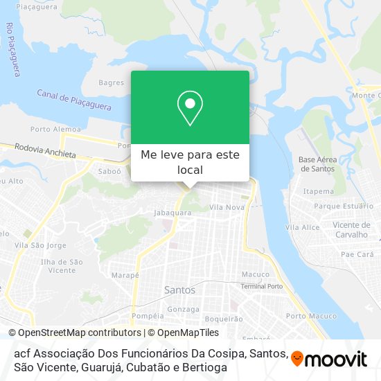 acf Associação Dos Funcionários Da Cosipa mapa