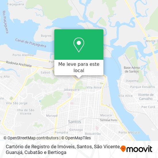 Cartório de Registro de Imóveis mapa