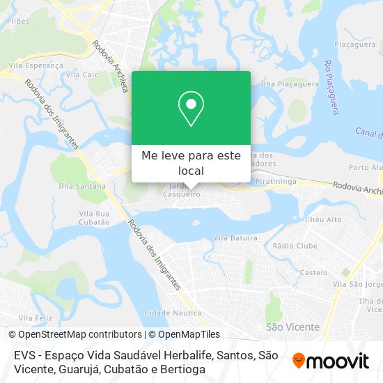 EVS - Espaço Vida Saudável Herbalife mapa