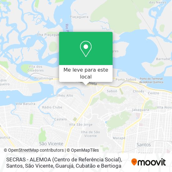 SECRAS - ALEMOA (Centro de Referência Social) mapa