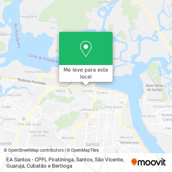 EA Santos - CPFL Piratininga mapa