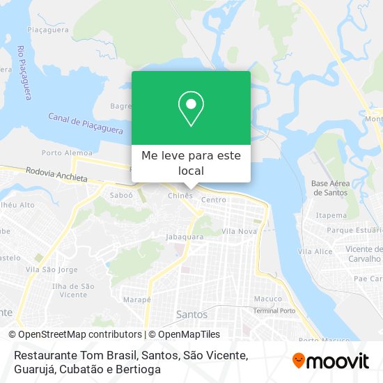 Restaurante Tom Brasil mapa