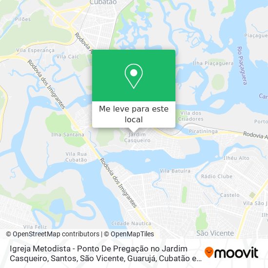 Igreja Metodista - Ponto De Pregação no Jardim Casqueiro mapa