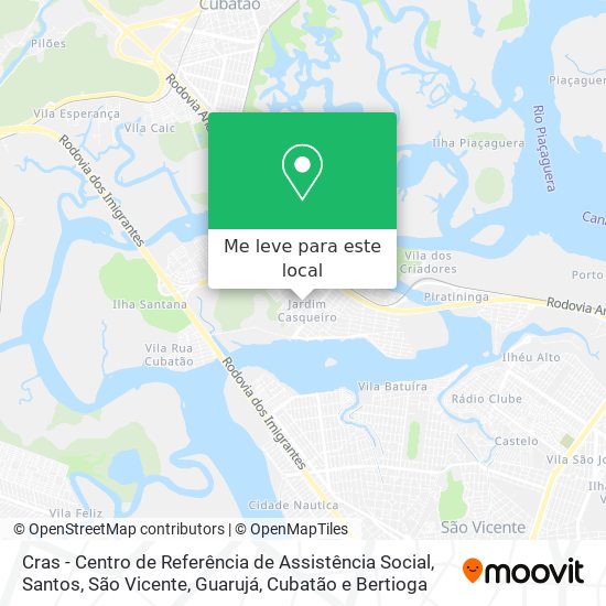 Cras - Centro de Referência de Assistência Social mapa