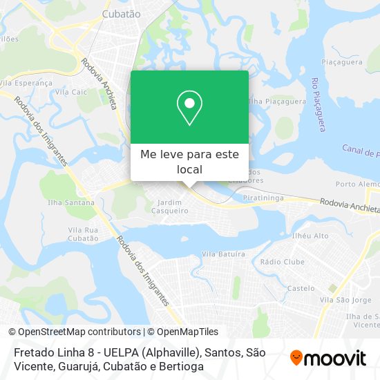 Fretado Linha 8 - UELPA (Alphaville) mapa
