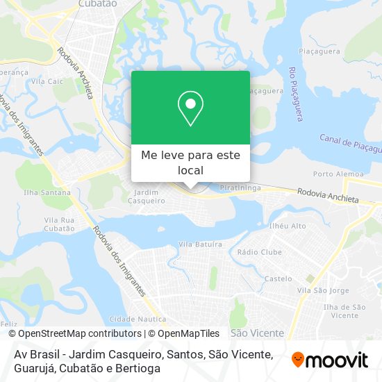 Av Brasil  - Jardim Casqueiro mapa