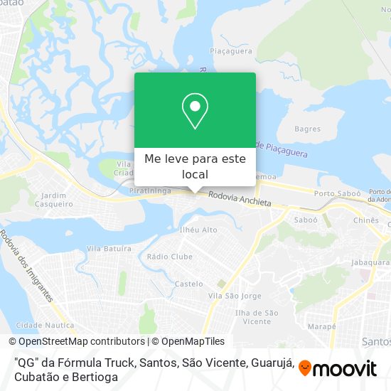 "QG" da Fórmula Truck mapa