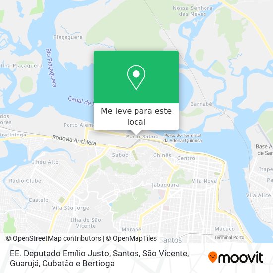 EE. Deputado Emílio Justo mapa
