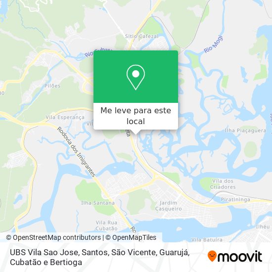 UBS Vila Sao Jose mapa