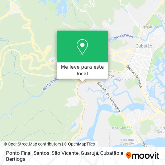 Ponto Final mapa