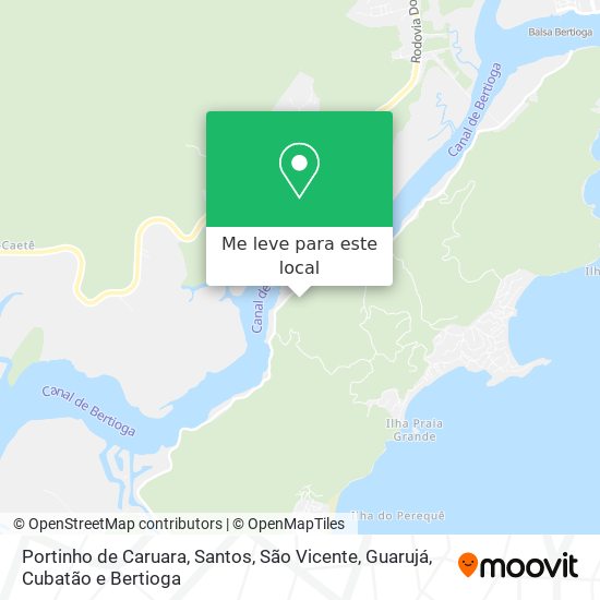 Portinho de Caruara mapa