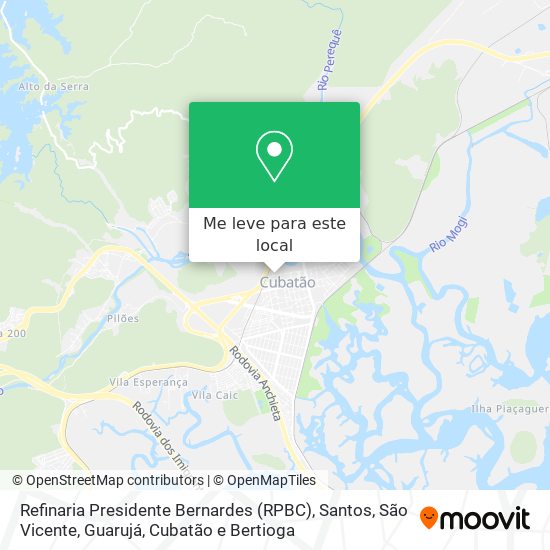Refinaria Presidente Bernardes (RPBC) mapa