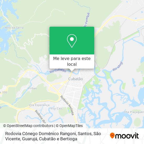 Rodovia Cônego Domênico Rangoni mapa