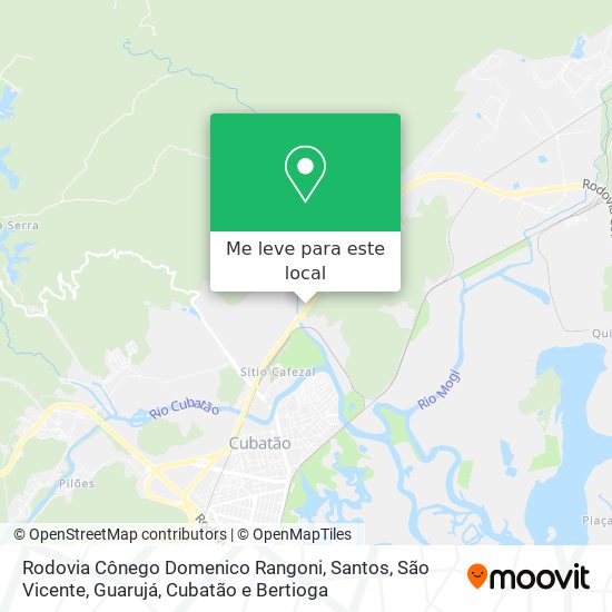 Rodovia Cônego Domenico Rangoni mapa