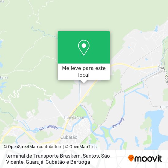 terminal de Transporte Braskem mapa