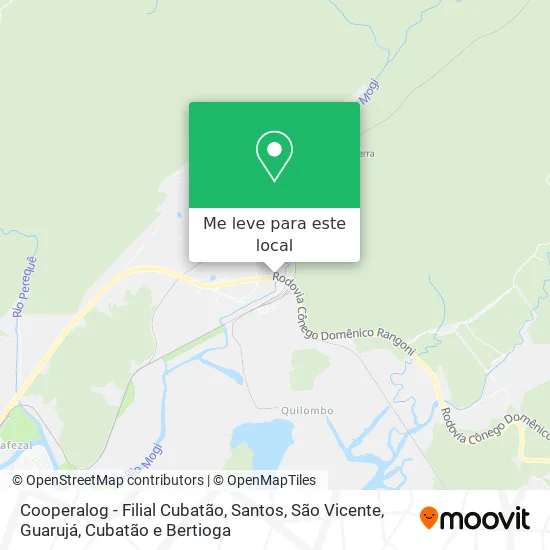 Cooperalog - Filial Cubatão mapa