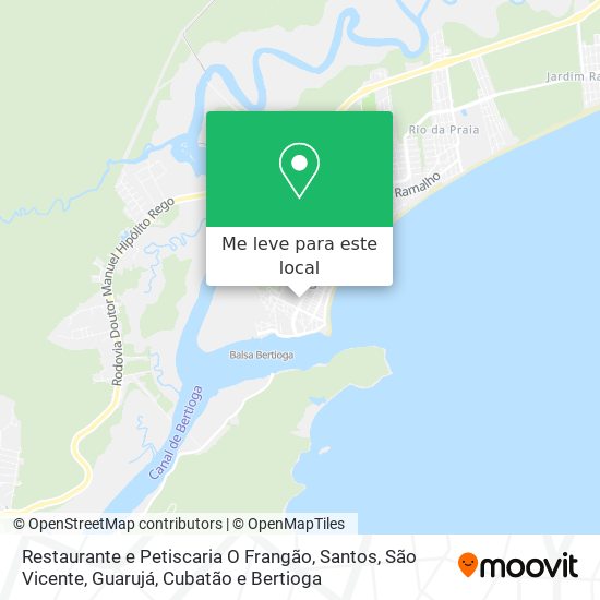 Restaurante e Petiscaria O Frangão mapa